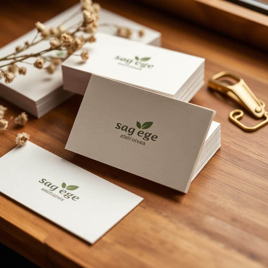 Brand identity flatlay
